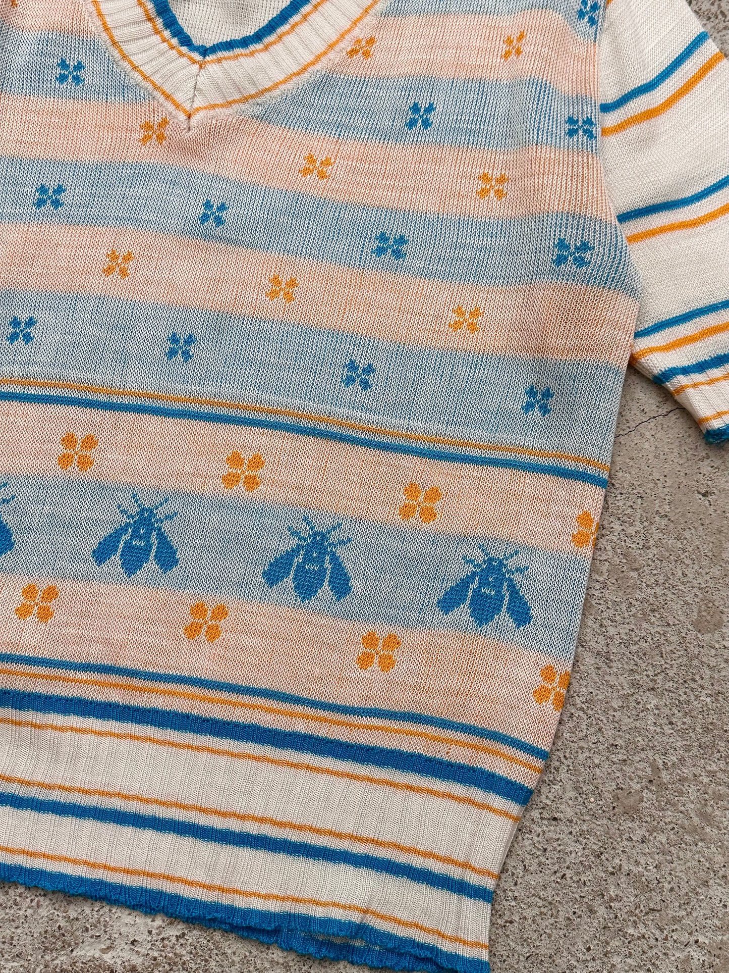 bee jacquard summer knit