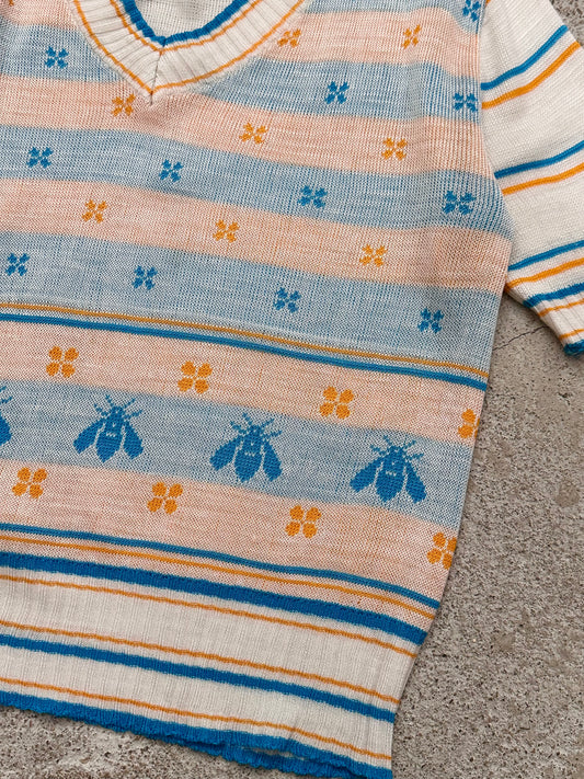 bee jacquard summer knit