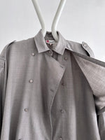 80s French gray shirt