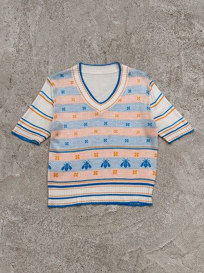 bee jacquard summer knit