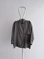 80s French gray shirt