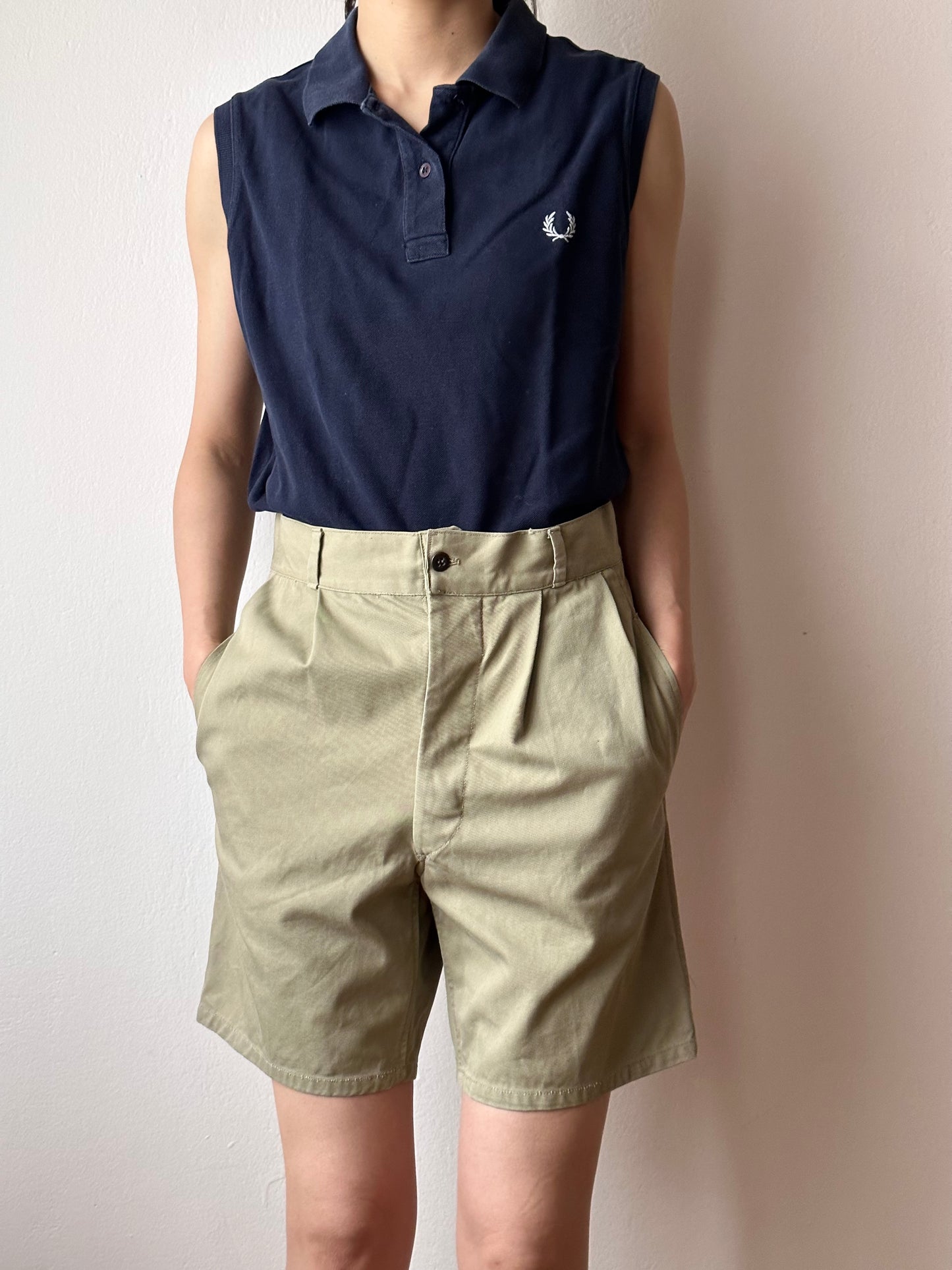 vintage cotton chino shorts