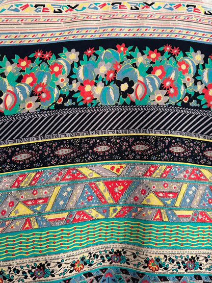 70s beautiful fabrick skirt W28-29