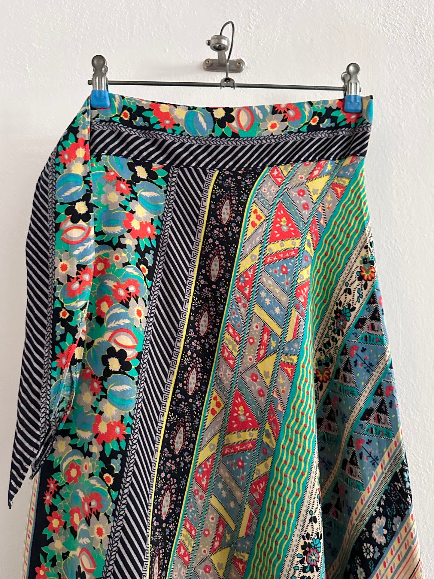 70s beautiful fabrick skirt W28-29