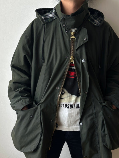 1990s British waxed cotton jacket