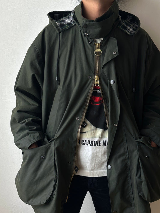 1990s British waxed cotton jacket