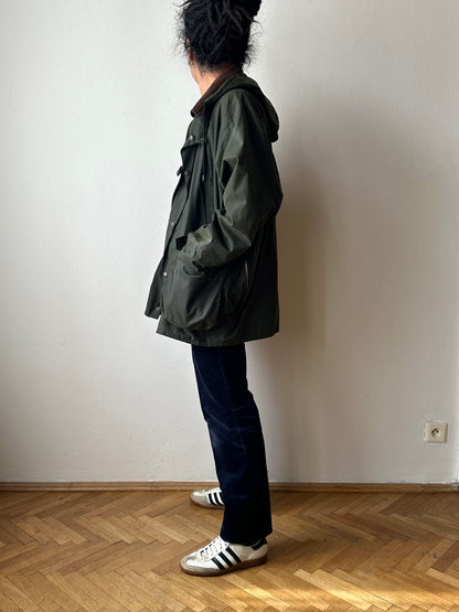 1990s British waxed cotton jacket