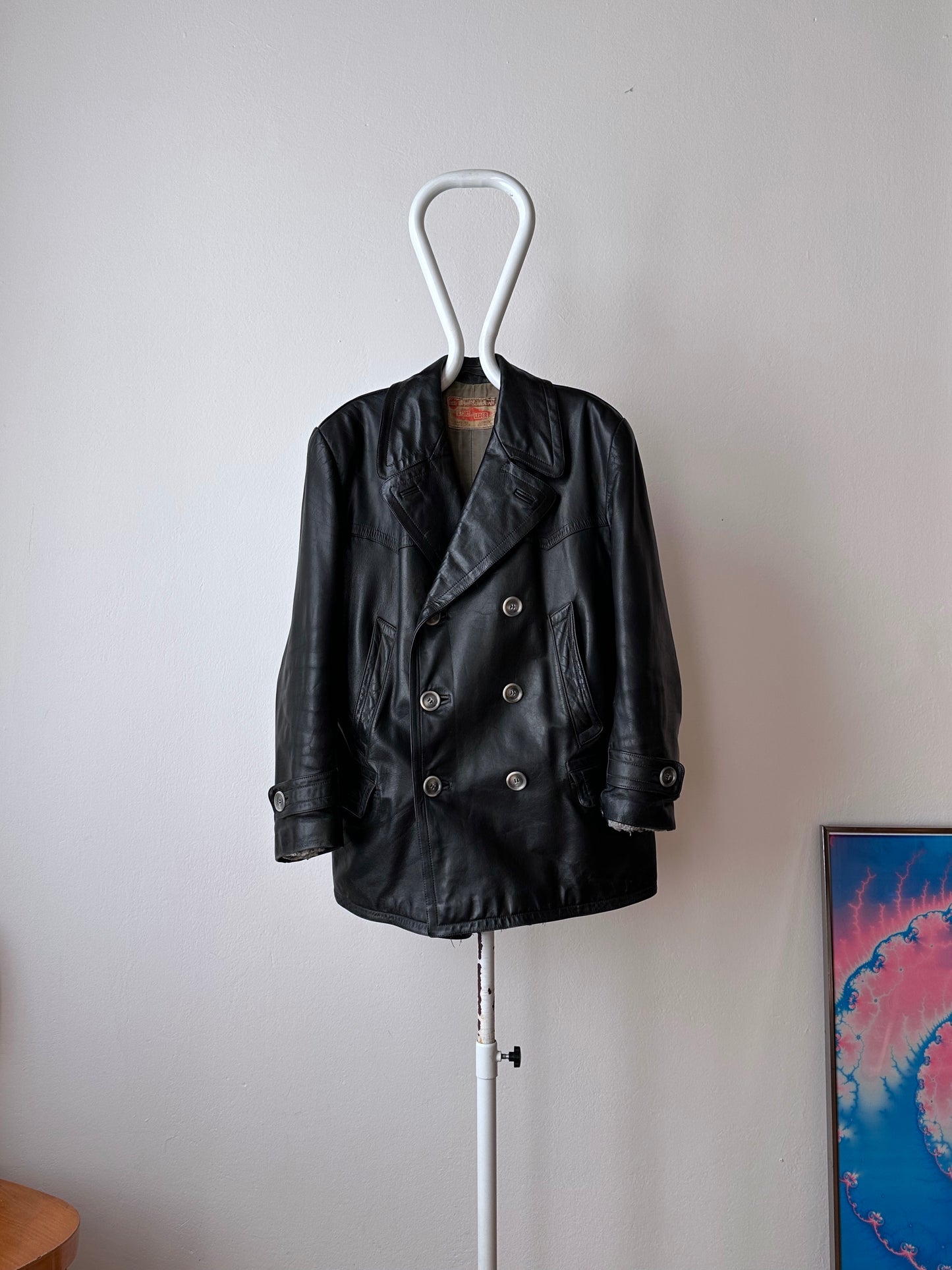 50's 1950's TOTO Praha Prague Vintage clothing store 古着屋 古着 50年代 Leather Jacket Sport Jacket スポジャケ レザージャケット レザー 革ジャン Black 黒 German Germany ドイツ ユーロ古着 ヨーロッパ古着 古着卸 ヴィンテージ プラハ