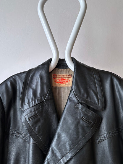 50's 1950's TOTO Praha Prague Vintage clothing store 古着屋 古着 50年代 Leather Jacket Sport Jacket スポジャケ レザージャケット レザー 革ジャン Black 黒 German Germany ドイツ ユーロ古着 ヨーロッパ古着 古着卸 ヴィンテージ プラハ