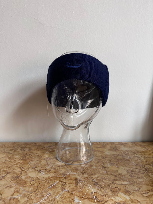 90s Adidas Headband , Dark Navy , Dead stock