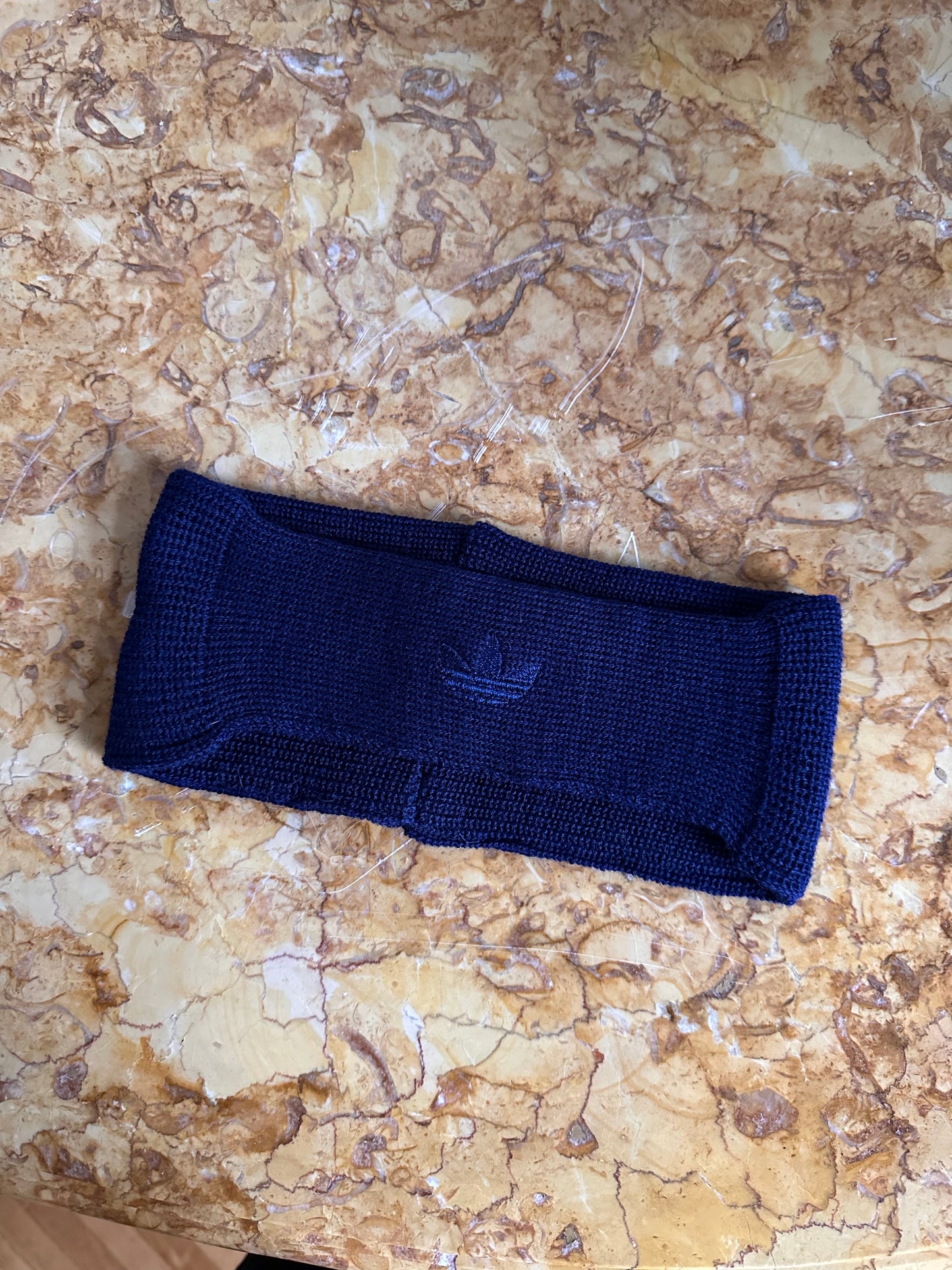 90s Adidas Headband , Dark Navy , Dead stock