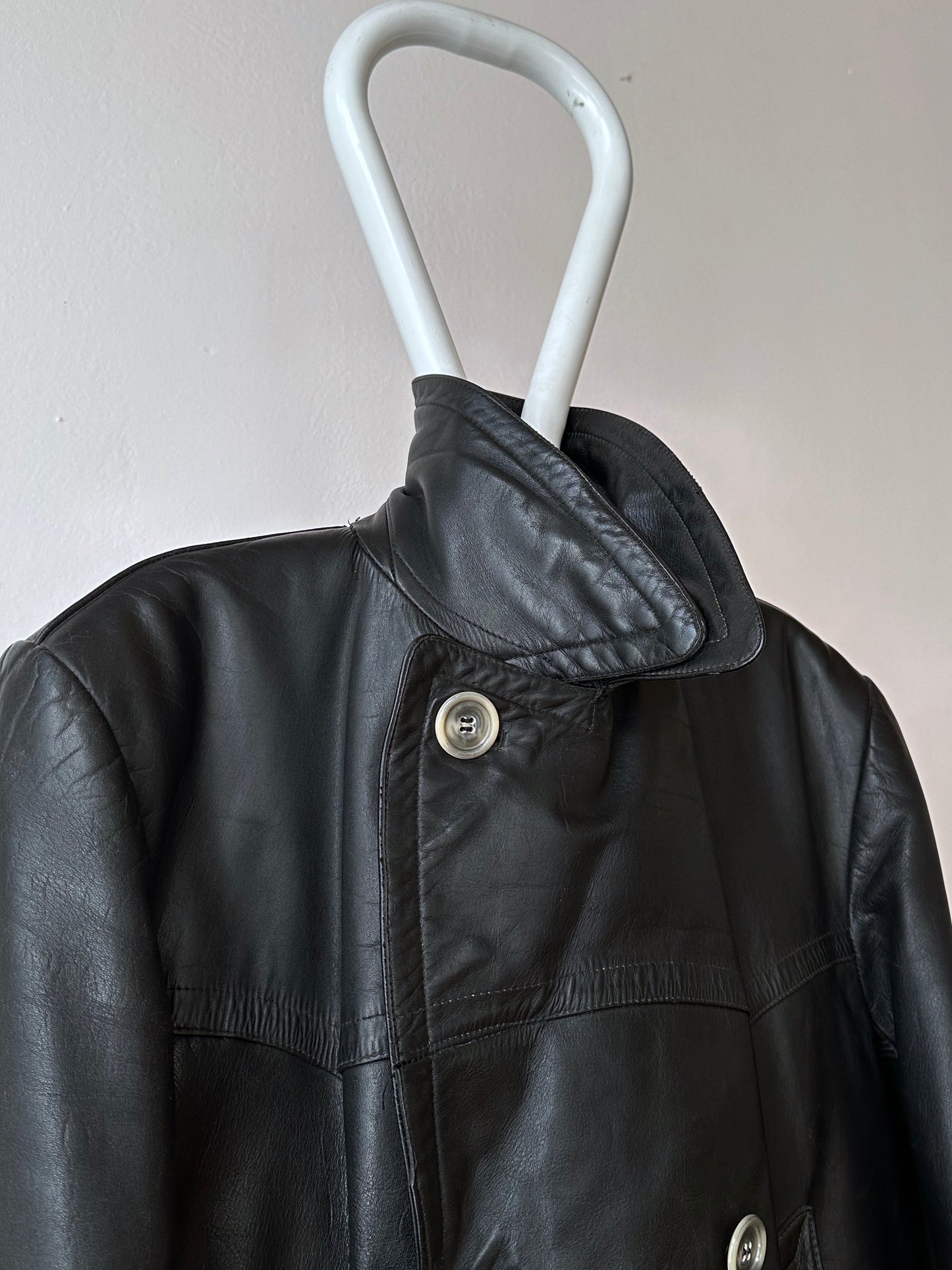 50's 1950's TOTO Praha Prague Vintage clothing store 古着屋 古着 50年代 Leather Jacket Sport Jacket スポジャケ レザージャケット レザー 革ジャン Black 黒 German Germany ドイツ ユーロ古着 ヨーロッパ古着 古着卸 ヴィンテージ プラハ