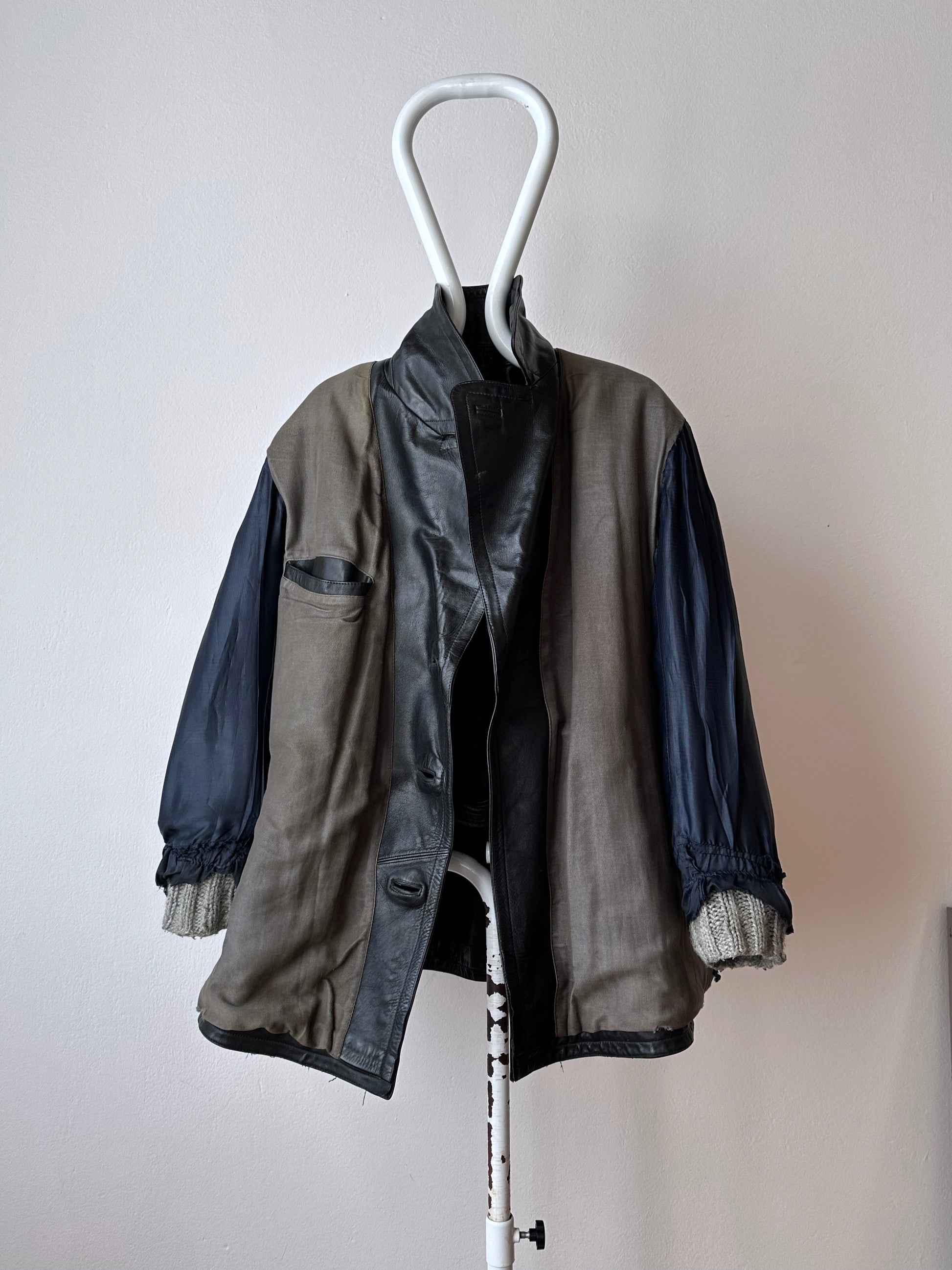 50's 1950's TOTO Praha Prague Vintage clothing store 古着屋 古着 50年代 Leather Jacket Sport Jacket スポジャケ レザージャケット レザー 革ジャン Black 黒 German Germany ドイツ ユーロ古着 ヨーロッパ古着 古着卸 ヴィンテージ プラハ