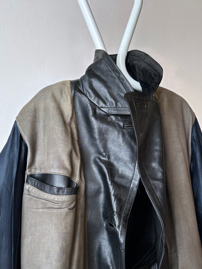 50's 1950's TOTO Praha Prague Vintage clothing store 古着屋 古着 50年代 Leather Jacket Sport Jacket スポジャケ レザージャケット レザー 革ジャン Black 黒 German Germany ドイツ ユーロ古着 ヨーロッパ古着 古着卸 ヴィンテージ プラハ