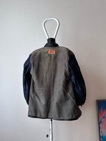 50's 1950's TOTO Praha Prague Vintage clothing store 古着屋 古着 50年代 Leather Jacket Sport Jacket スポジャケ レザージャケット レザー 革ジャン Black 黒 German Germany ドイツ ユーロ古着 ヨーロッパ古着 古着卸 ヴィンテージ プラハ