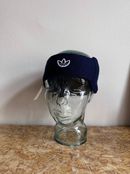 90s Adidas Headband , Dark navy , Dead stock