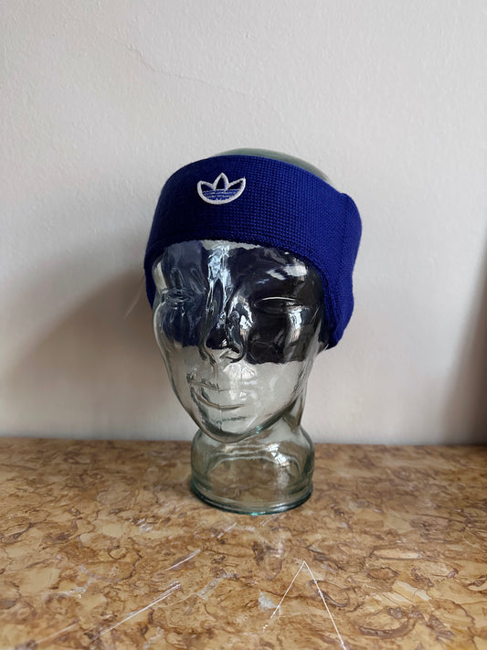 90s Adidas Headband , Blue , Dead stock