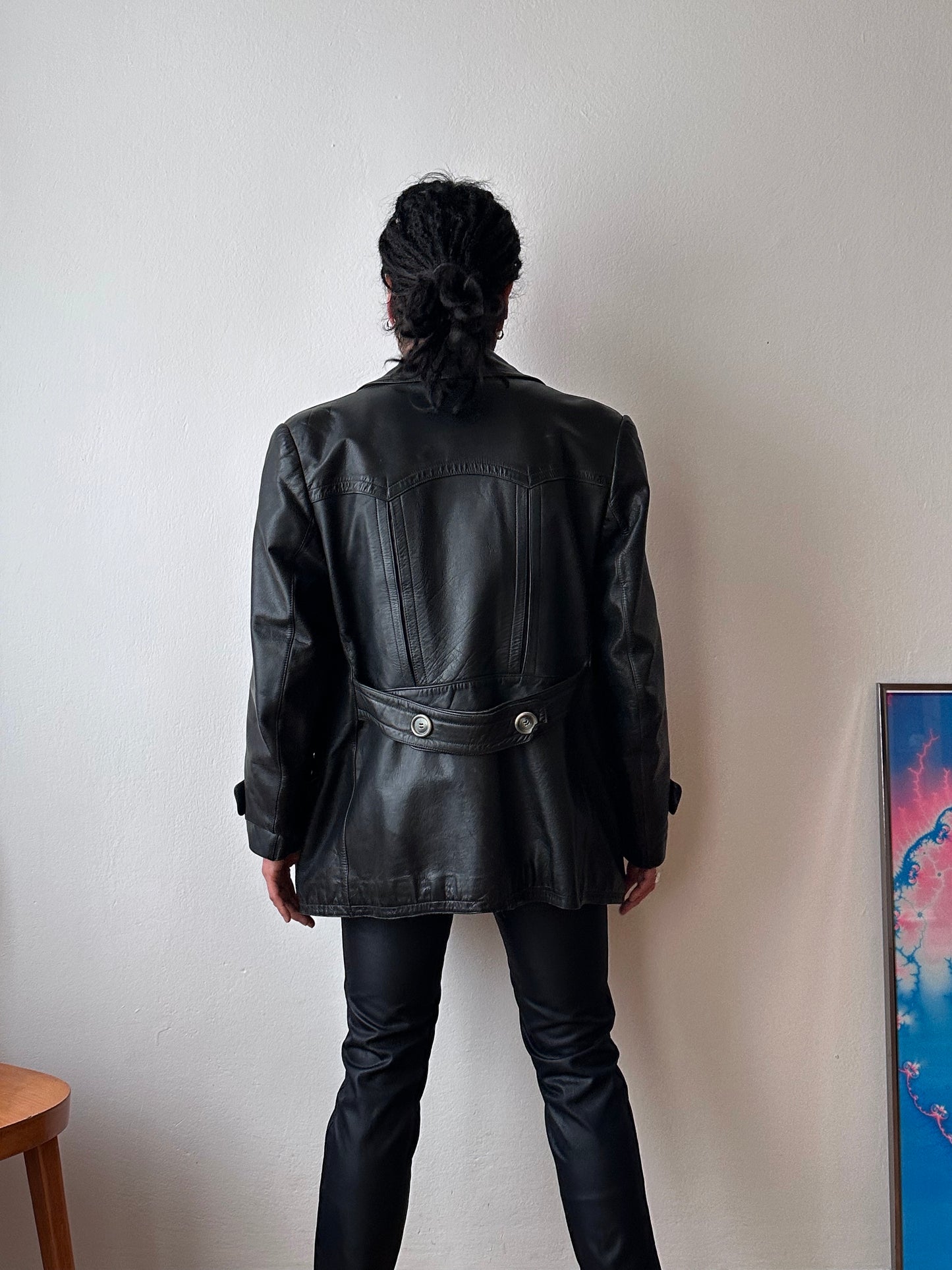 50's 1950's TOTO Praha Prague Vintage clothing store 古着屋 古着 50年代 Leather Jacket Sport Jacket スポジャケ レザージャケット レザー 革ジャン Black 黒 German Germany ドイツ ユーロ古着 ヨーロッパ古着 古着卸 ヴィンテージ プラハ