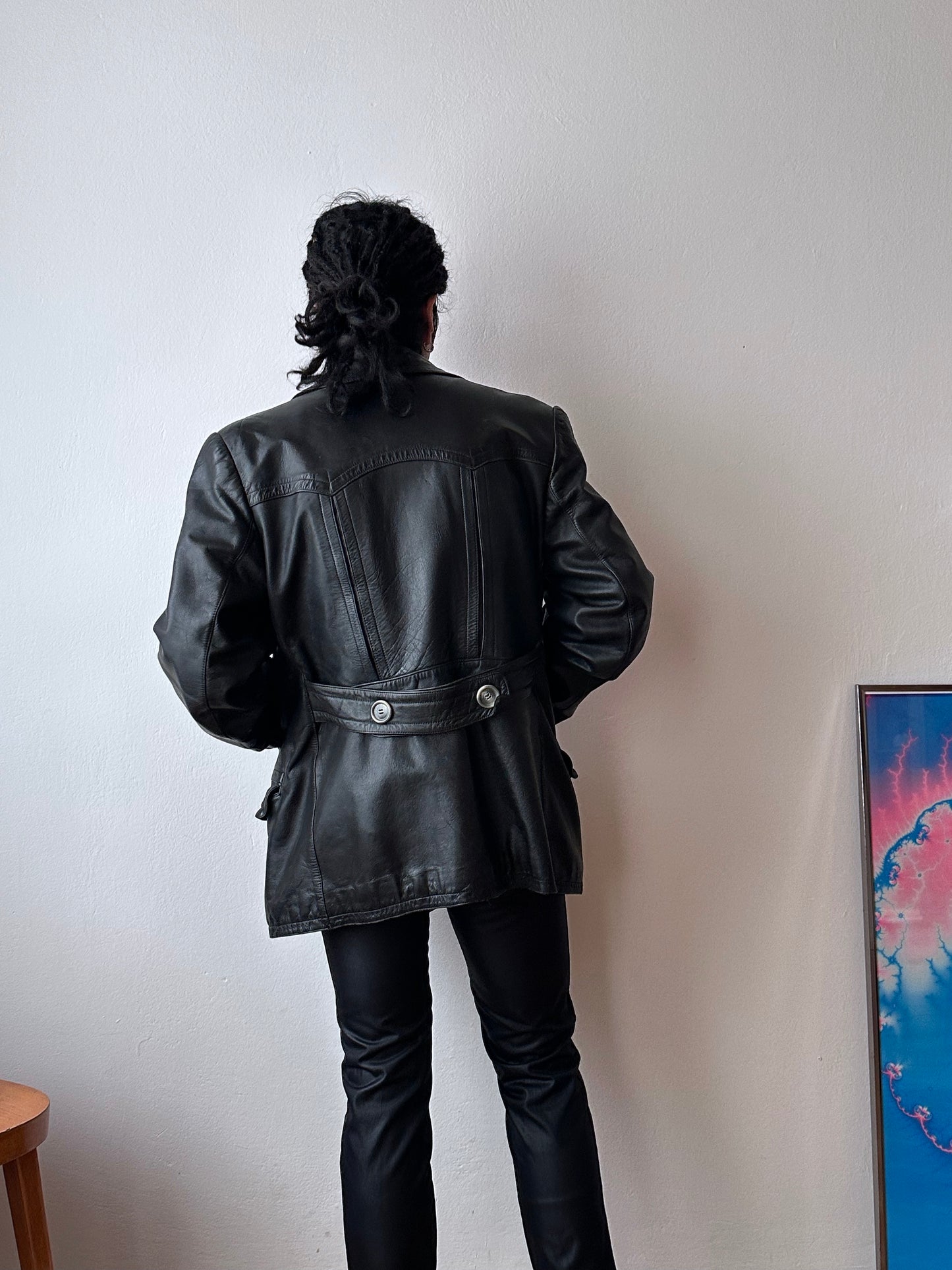 50's 1950's TOTO Praha Prague Vintage clothing store 古着屋 古着 50年代 Leather Jacket Sport Jacket スポジャケ レザージャケット レザー 革ジャン Black 黒 German Germany ドイツ ユーロ古着 ヨーロッパ古着 古着卸 ヴィンテージ プラハ