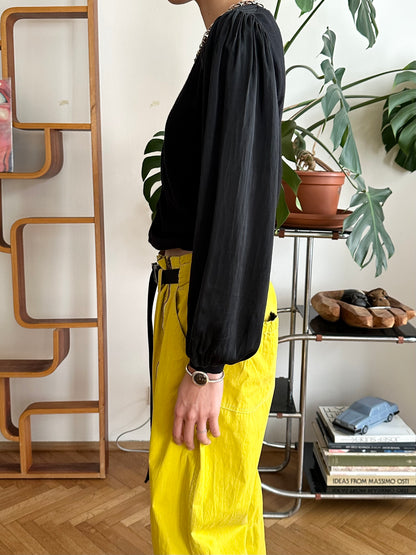 90s Christian Lacroix knit silk cardigan