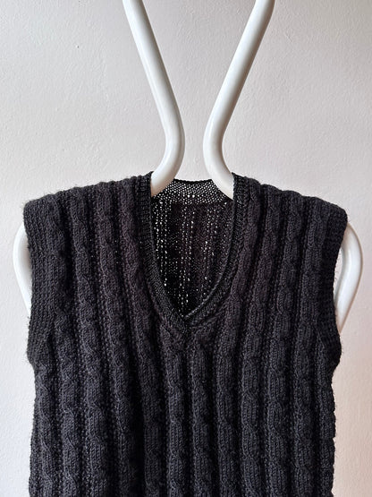 black knit tank