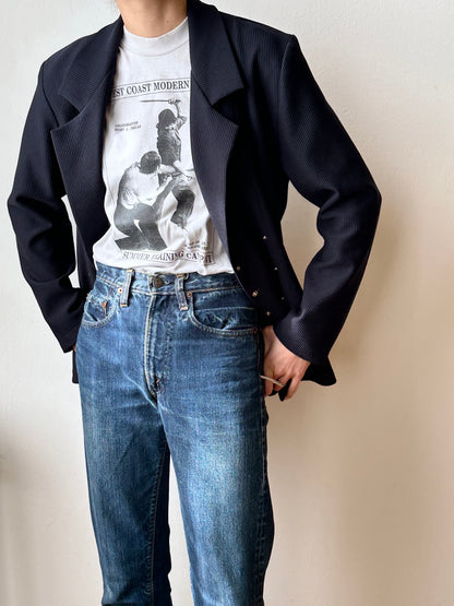 France jersey rib tailored jacket