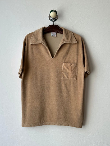 Vintage St Michael towelling shirt, UK - M
