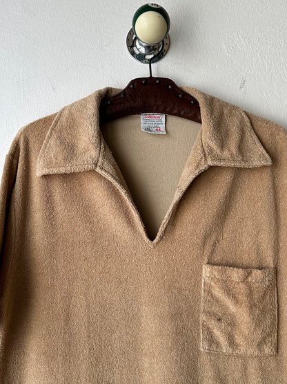 Vintage St Michael towelling shirt, UK - M