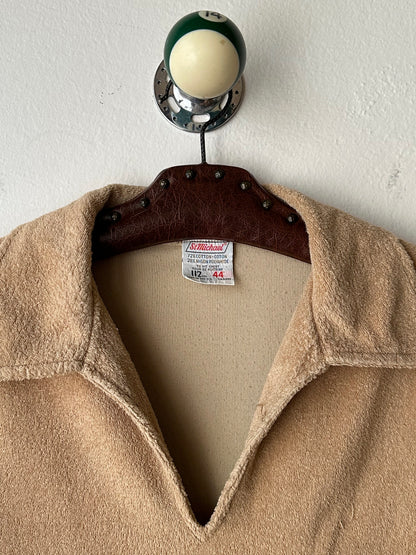 Vintage St Michael towelling shirt, UK - M