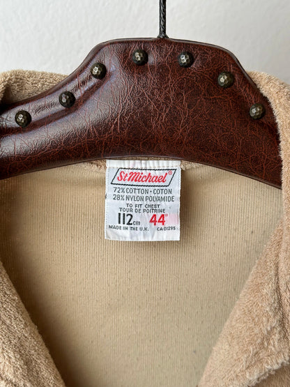 Vintage St Michael towelling shirt, UK - M