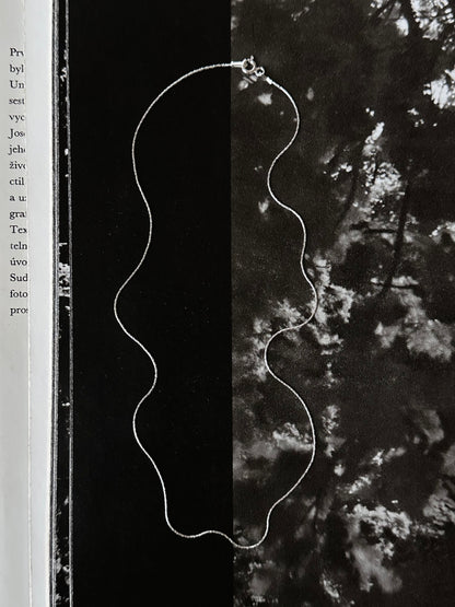 Italy 925 tiny chain necklace - thread