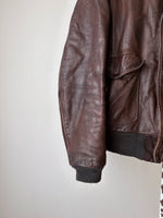 80s Schott A2 leather flight jacket