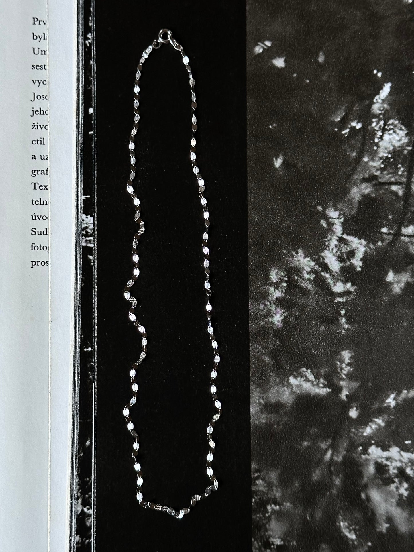 Italy 925 tiny chain necklace - disc