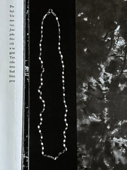 Italy 925 tiny chain necklace - disc