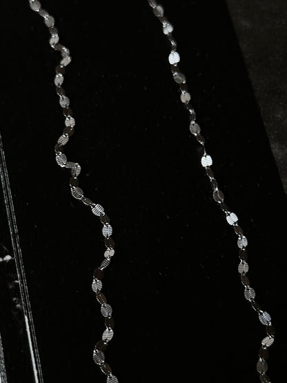 Italy 925 tiny chain necklace - disc
