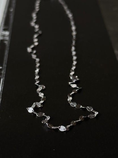 Italy 925 tiny chain necklace - disc