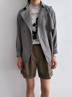 80s French gray shirt