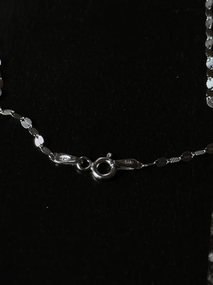 Italy 925 tiny chain necklace - disc