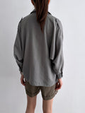 80s French gray shirt