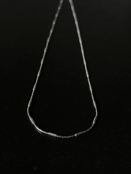 Italy 925 tiny chain necklace - offset