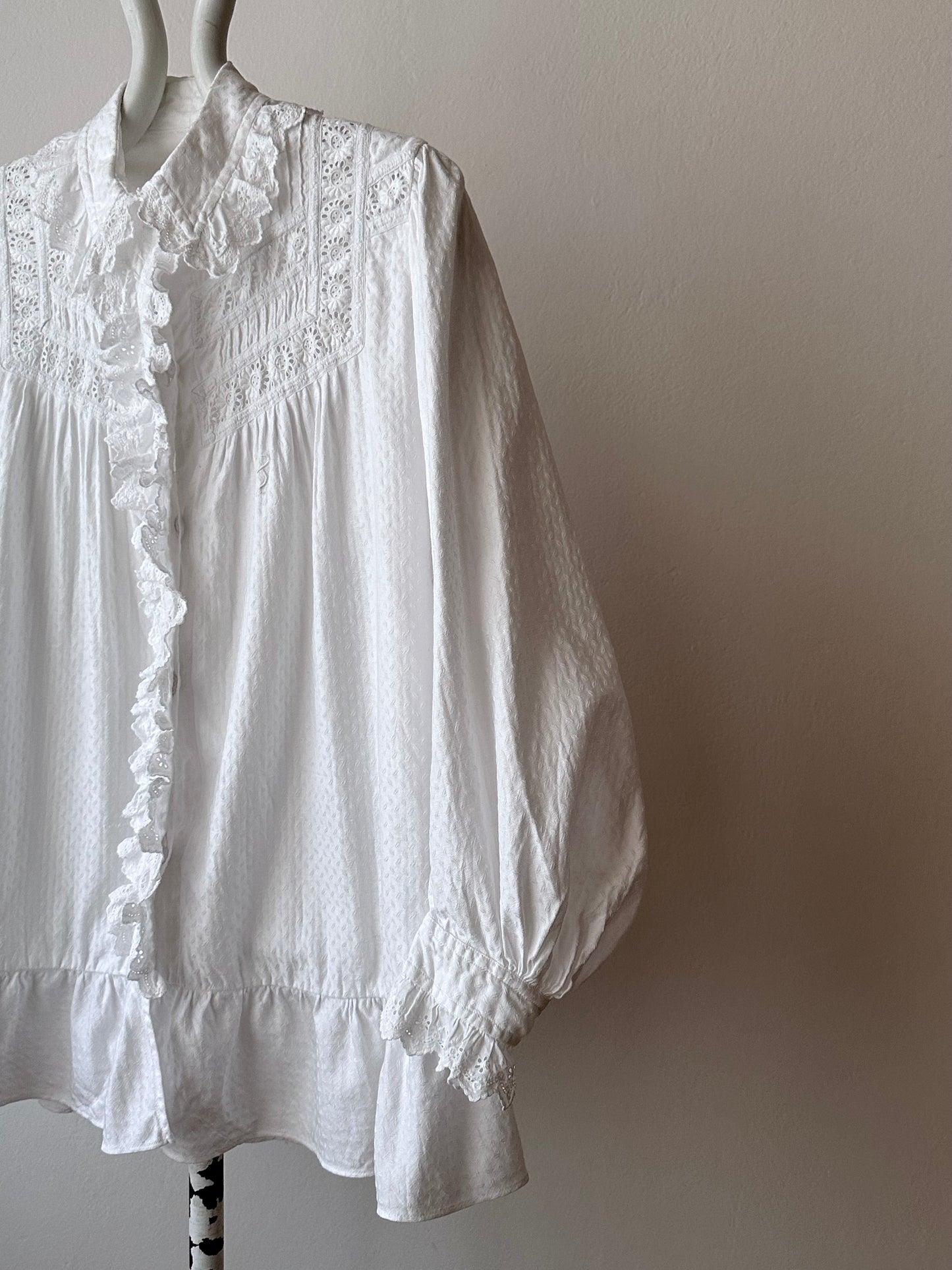 1900s German antique lace blouse