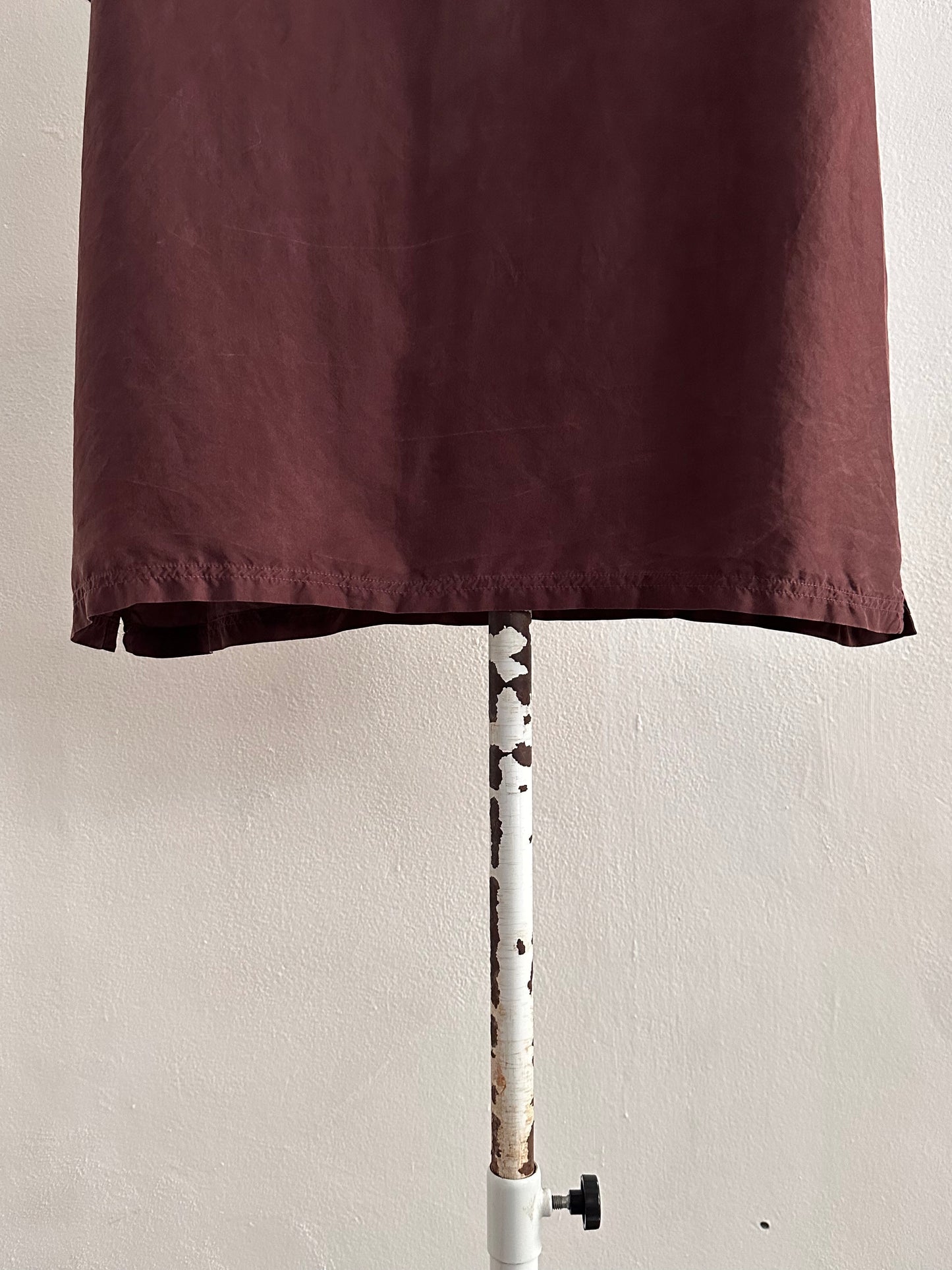 90s Brown Silk top - XL