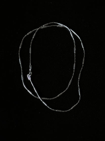 Italy 925 tiny chain necklace - offset