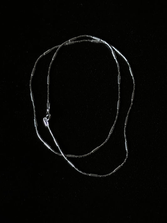 Italy 925 tiny chain necklace - offset