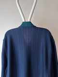80s Italy wool and leather jumper