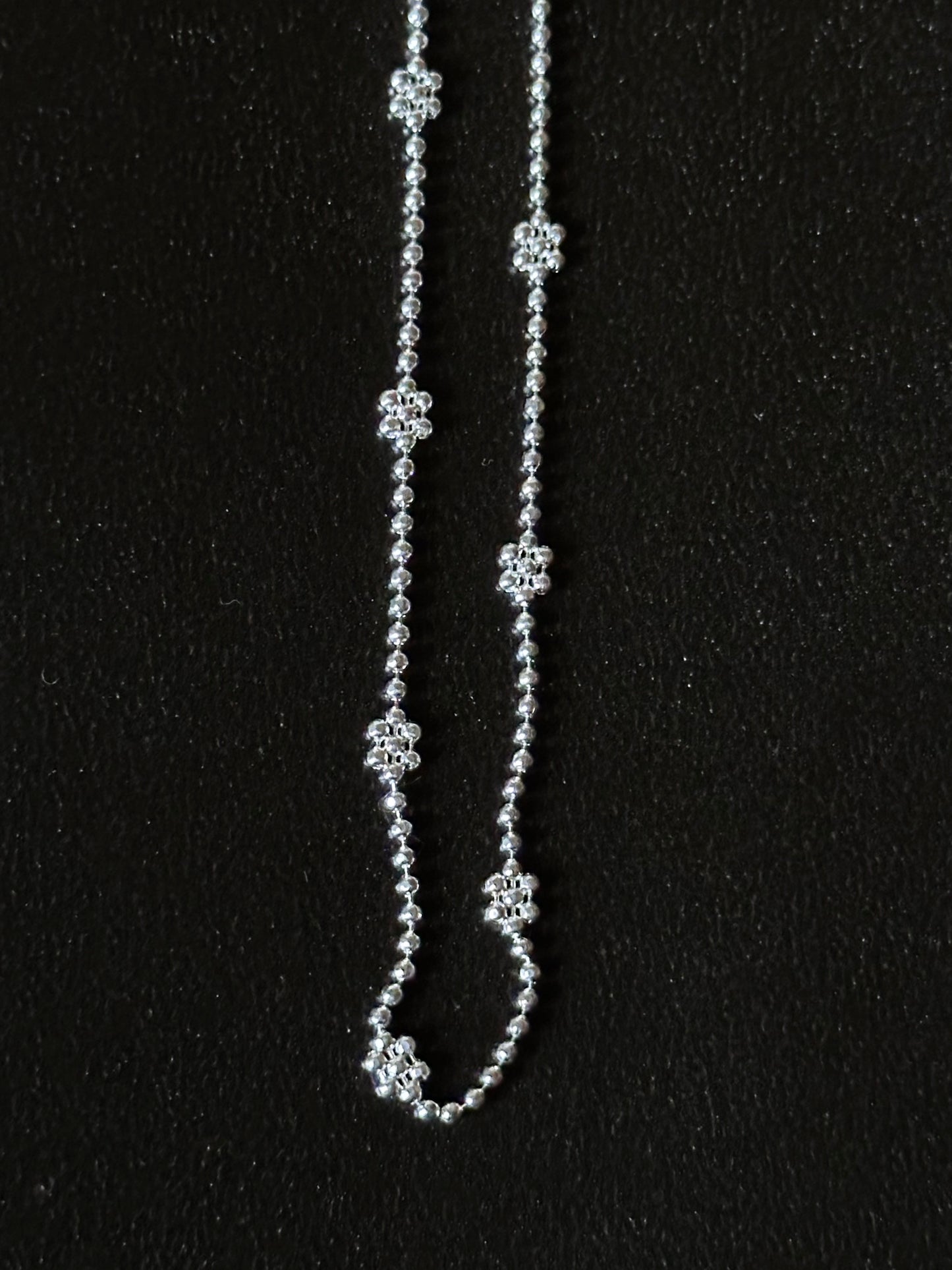 Italy 925 tiny chain necklace - snowflake