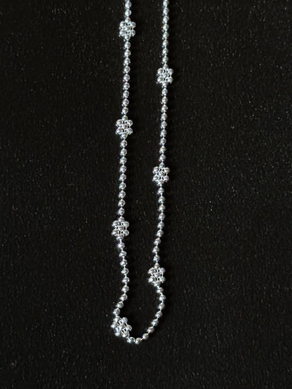 Italy 925 tiny chain necklace - snowflake