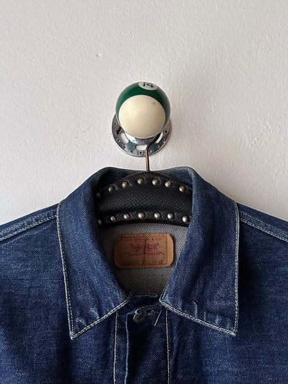 90's Levi's Italy type 2 denim jacket 507 90年代 セカンド Toto Vintage clothing store Praha Showroom totototrip Prague プラハ 古着屋 リーバイス Gジャン Denim デニム ユーロリーバイス ユーロ古着 