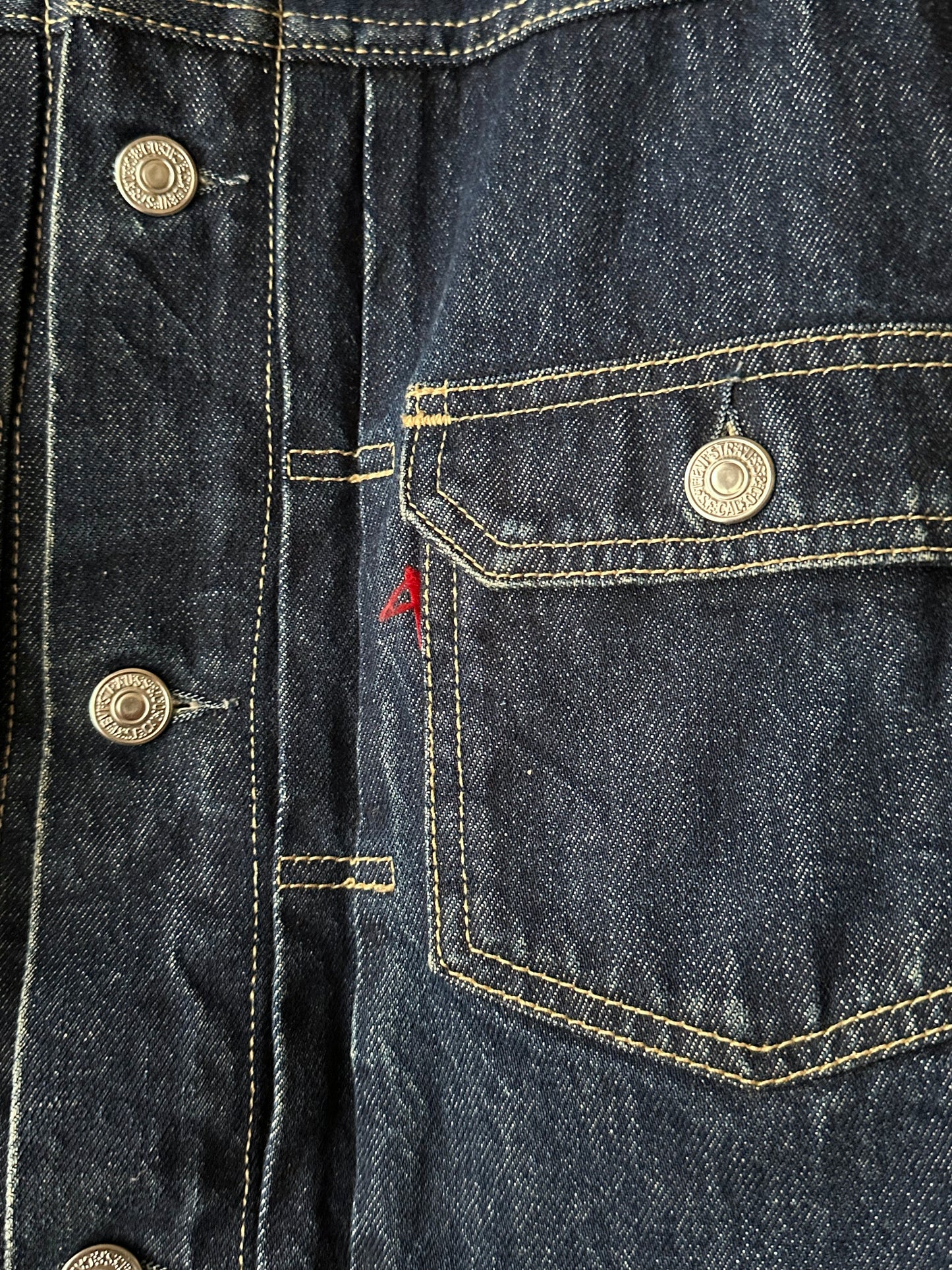 90's Levi's Italy type 2 denim jacket 507 90年代 セカンド Toto Vintage clothing store Praha Showroom totototrip Prague プラハ 古着屋 リーバイス Gジャン Denim デニム ユーロリーバイス ユーロ古着 