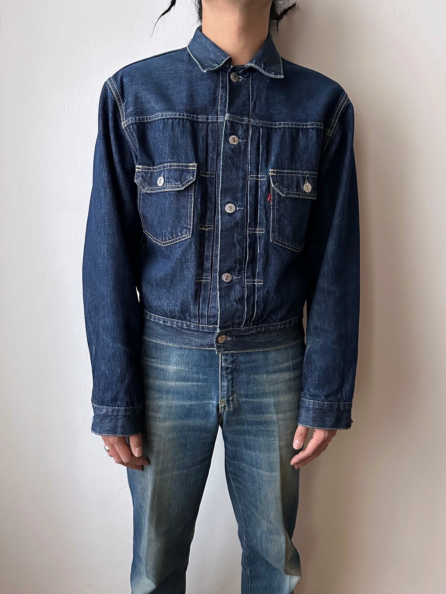 90's Levi's Italy type 2 denim jacket 507 90年代 セカンド Toto Vintage clothing store Praha Showroom totototrip Prague プラハ 古着屋 リーバイス Gジャン Denim デニム ユーロリーバイス ユーロ古着 